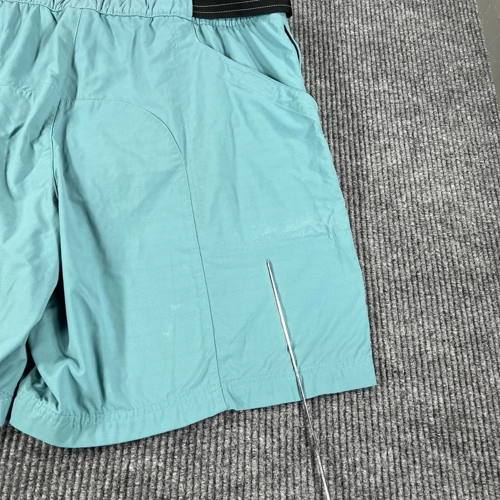 L.L. Bean Shorts Mens Size XL Extra Large Blue Belted Lined Swim Trunks Sharp